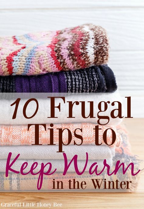 Check out these frugal and easy tips for staying warm all winter long on gracefullittlehoneybee.com Cold Weather Hacks, Penny Pinching, Winter Survival, Winter Hacks, Frugal Lifestyle, Money Savers, Thrifty Living, Budget Tips, Winter Ideas