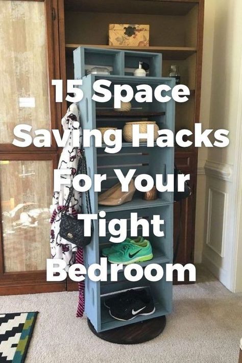 Room Storage Ideas Bedroom Organizers, Home Organization Hacks Bedroom, Room Organizer Ideas, Temporary Furniture, Small Room Storage, Small Bedroom Hacks, Cluttered Bedroom, Space Saving Furniture Bedroom, Organization Hacks Bedroom