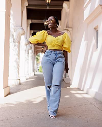 Yellow Top Outfit, Holiday Tee Shirts, Sweetheart Top, Small Tank Tops, Grace And Lace, Top Outfit, Yellow Shirts, Leopard Print Top, Maize