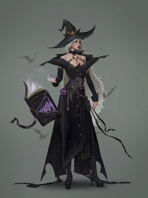 Characters - Imgur Witchcraft Curses, Female Wizard, Dark Vibes, Witch Characters, Anime Witch, Fantasy Witch, Witch Design, Witch Girl, Female Character Concept