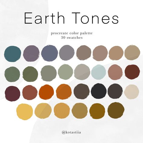 Earth Tones Color Palette 30 Handpicked Swatches for - Etsy Earth Tones Color Palette, Earth Colour Palette, Colour Palletes, Earth Tone Color Palette, Earth Tone Color, Earthy Color Palette, Earth Tone Colors, Color Picker, Earth Color