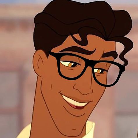 | Definitive Proof Even Disney Men Look Hotter With Glasses Folks, this is Important. Prince Naveen, Tiana And Naveen, Disneyland Rides, Hot Dad, Men Look, Animated Man, Disney Men, Disney Boys, Four Eyes