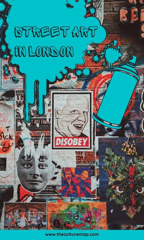 Street Art in London: The City's Best Wall Murals | The Culture Map Street Culture Aesthetic, Ucl London, Graffiti London, Reportage Illustration, Brand Style Board, Bold Interior Design, Art Guide, London Poster, London Artist