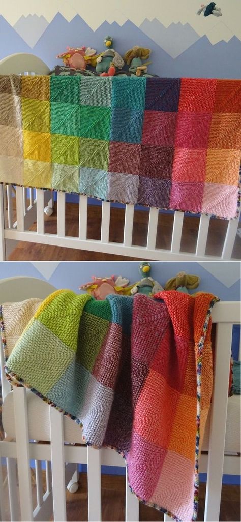 25 Most Wanted Knitted Blanket Patterns Scrappy Blanket Knitting, Knitted Blanket Patterns, Lace Baby Blanket, Knit Baby Blanket Pattern Free, Patchwork Baby Blanket, Knitting Blocking, Knitted Blanket Squares, Knitting Patterns Free Blanket, Baby Blanket Size