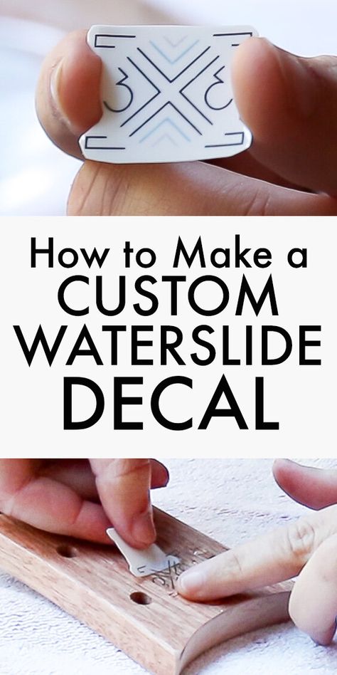 How to Make a Custom Waterslide Decal — 3x3 Custom Diy Waterslide Decals, Waterslide Decal Projects, Waterslide Decals Free Printables, Inkjet Waterslide Decal Paper, Cricut Stencil Vinyl, Cricket Maker, Cricut Stencil, Inkscape Tutorials, Ceramic Projects