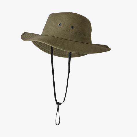 Patagonia Forge Hat - Bucket Hat With String Outdoor Hats Men, Bucket Hat With String, Hiking Hat, Edgy Dress, The Forge, Womens Outdoor Clothing, Outdoor Hats, Cotton Headband, Hiking Women