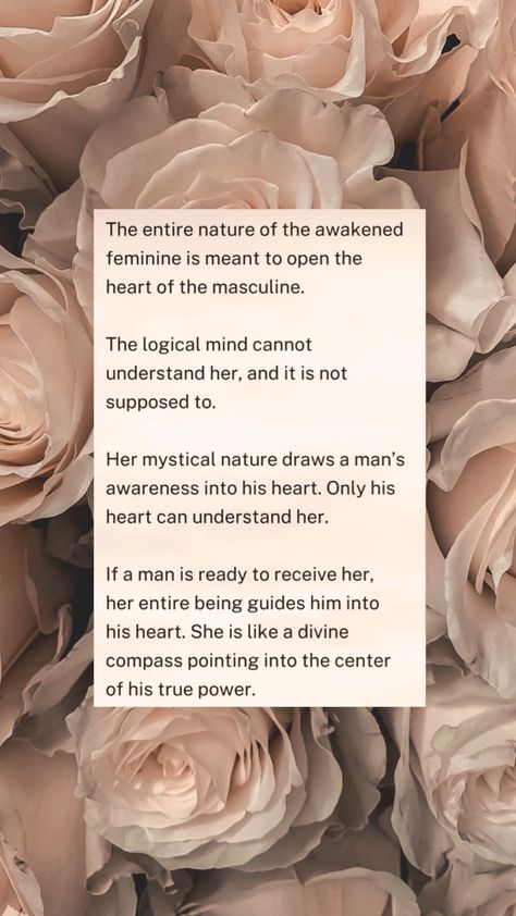 Text Overlay on a White Rose background wallpaper Divine Feminine Hair, Divine Feminine Vs Divine Masculine, Awakened Woman Divine Feminine, Divine Feminine Divine Masculine, Goddess Worship Divine Feminine, Feminine Vs Masculine Energy, Awakened Feminine, Devine Masculine, Helping Quotes