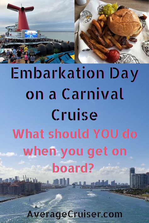 Wondering what you should do when you get on board a Carnival Cruise? What should you eat? Where should you go? What should you do after boarding your Carnival Cruise ship? Check out this article for the top tips for how to board the ship with the least hassle possible and then what to do for the best first day on board your Carnival Cruise! Carnival Panorama Cruise Ship 2023, Carnival Cruise Freebies, Carnival Radiance Ship, Carnival Cruise Magic, Carnival Radiance, Carnival Conquest Cruise, Carnival Elation Cruise, Carnival Valor Cruise, Carnival Vista Cruise