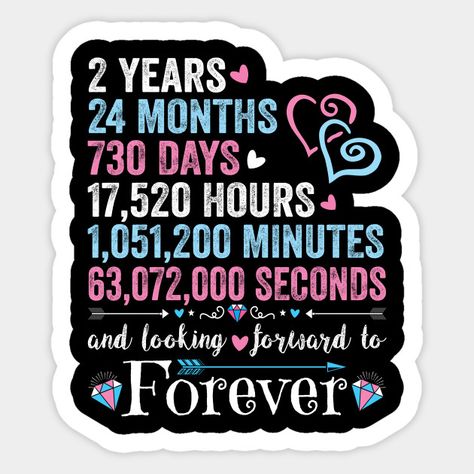 2nd Wedding Anniversary Shirt Matching Couple 2 Years Wedding Marriage Gift for Husband and Wife - 2nd Wedding Anniversary - Sticker | TeePublic 2nd Relationship Anniversary, 2 Year Anniversary Quotes Boyfriends Love For Him, Happy 2 Yrs Anniversary, 2nd Year Anniversary Quotes For Husband, Two Years Relationship Anniversary, 2nd Year Love Anniversary Wishes, 2nd Marriage Anniversary Wishes, 2 Anniversary Quotes For Husband, Happy 2 Year Anniversary My Love