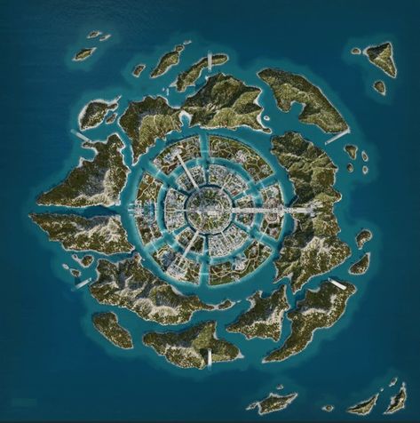 Assassin's Creed: Odyssey - The Fate of Atlantis DLC Atlantis Game Map Fantasy City Map, Assassin's Creed Odyssey, Dnd World Map, Fantasy World Map, Rpg Map, Fantasy Castle, Fantasy City, Fantasy Places, Fantasy Setting