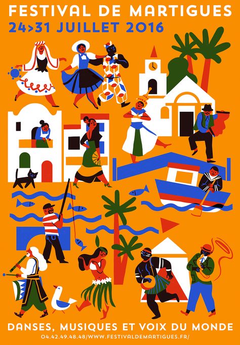 Poster for Festival de Martigues - Dance and music festival in south of France Festival Posters, Outline Artists, Art Festival Poster, Dance And Music, London Transport Museum, Festival Design, South Of France, Cool Posters, Graphic Design Inspiration