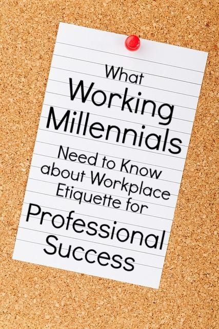 Millennials in the Workplace: 5 Etiquette Tips for Success - millennials, office etiquette, working professionals, workplace Office Etiquette, Professionalism In The Workplace, Professional Etiquette, Basic Manners, Work Etiquette, Career Center, Business Major, Business Etiquette, Professional Success