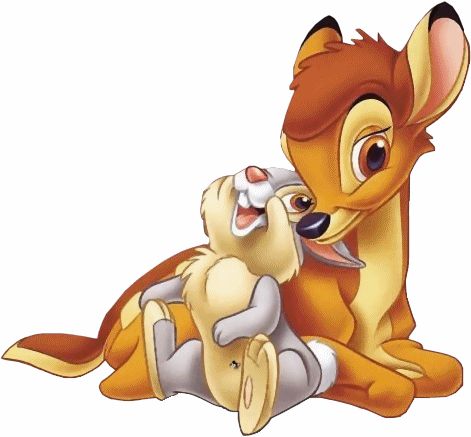 Lindo Disney, Disney Mignon, Disney Sleeve, Disney Clipart, Bambi Disney, Bambi And Thumper, Animation Disney, Images Disney, Disney Animals