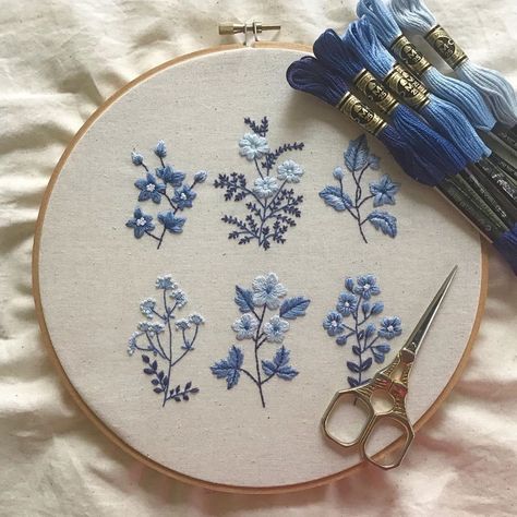 Haft Vintage, Diy Sy, Clothes Embroidery Diy, Pola Bordir, Embroidery Lessons, Hand Embroidery Patterns Flowers, Pola Gelang, Basic Embroidery Stitches, Pola Sulam