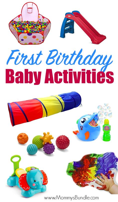 Easy games and activities for a first birthday party. Whether you're looking to celebrate a baby boy or baby girl's birthday, little kids will have so much fun with these classic ways to play! #birthdayparty #firstbirthday 1st Birthday Activities, Best Party Games, First Birthday Activities, Easy Birthday Party Games, 1st Birthday Games, Baby Party Games, 1st Birthday Party Games, Birthday Games For Kids, First Birthday Games