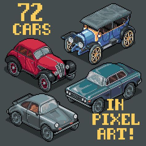 72 Cars in Pixel Art, Sergio Silvarto on ArtStation at https://www.artstation.com/artwork/2xDgqK Car Pixel Art, Pixel Art Car, Pixel Art Aesthetic, Pixel Car, 3d Pixel, Joker Iphone Wallpaper, Pixel Art Tutorial, Cool Pixel Art, 8bit Art