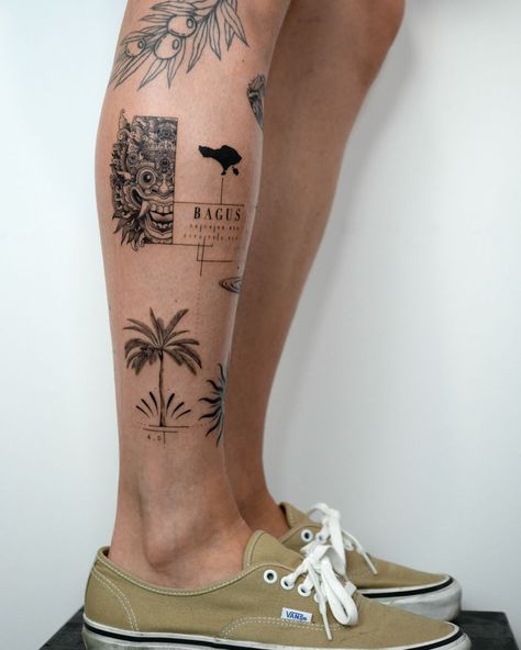 Tattoo Pierna Hombre, Calf Tattoos, Square Tattoo, Tattoo Pierna, Bali Tattoo, Simple Forearm Tattoos, Lower Leg Tattoos, Sunflower Tattoo Sleeve, Simple Tattoos For Guys