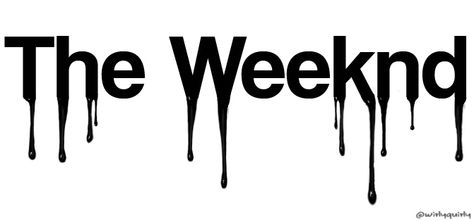 -The Weeknd- "infatuated by the fame status" The Weeknd Kpop, The Weeknd Font, The Weeknd Outline, The Weeknd Design, The Weekend Stickers, Sticker Cutouts, The Weeknd T Shirt, The Weeknd Album Cover, Weekend Artist