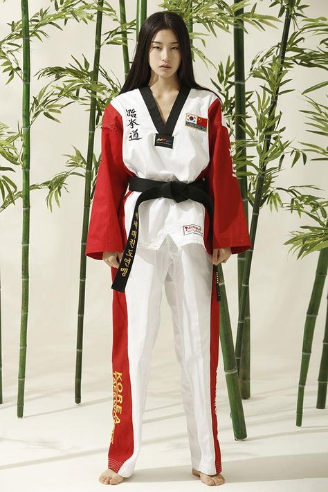 welcome to my store Olympic Outfits Costume, Taekwondo Outfit, Karate Clothes, Martial Arts Outfit, Olympic Outfits, Korean Taekwondo, Martial Arts Fashion, Tkd Taekwondo, Karate Outfit