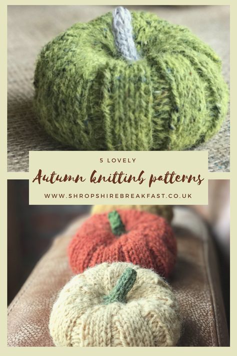 Amigurumi Patterns, Knitted Pumpkin Pattern, Halloween Knitting Patterns, Autumn Knitting, Halloween Knitting, Autumn Country, Fall Knitting Patterns, Arm Knitting Blanket, Weekend Break