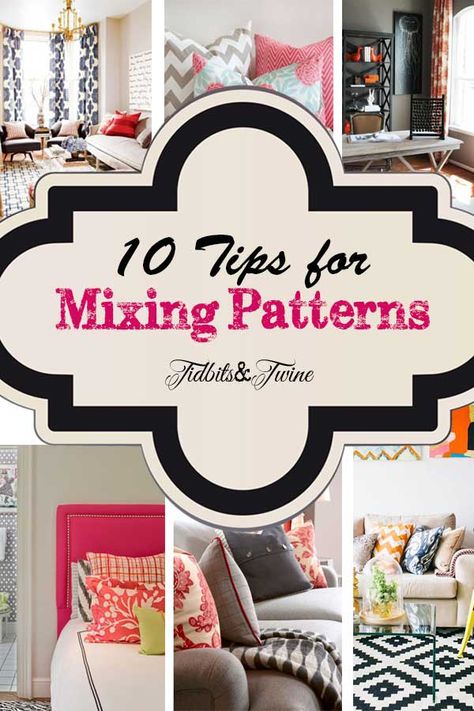 10 Tips for Mixing Patterns Like a Master! Mixed Interior Design, Mix Patterns Decor, Film Decor, Monochromatic Room, Mixing Patterns, Pillow Combos, Matching Patterns, Home Goods Decor, Diy Décoration