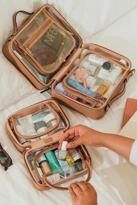 Organisation, Clear Cosmetic Case, Calpak Luggage, Clear Cosmetic Bag, Hanging Toiletry Bag, Insulated Lunch Bags, Travel Toiletries, Travel Organization, Makeup Bags Travel