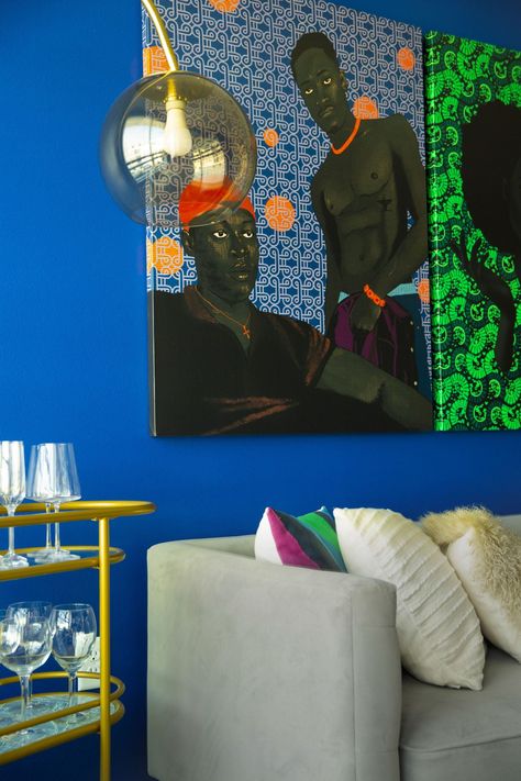 Afrocentric Room Ideas, Ankara Decor Interior Design, Neo Afro Eclectic Decor, Black Interior Designers, Black Owned Home Decor, Afro Eclectic Decor, Afro Bohemian Style Decor, Afro Boho, Afrocentric Decor