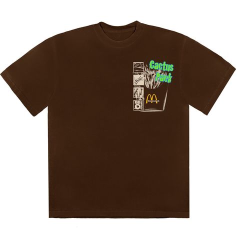 Travis Scott Merch, Travis Scott Shirt, Travis Scott Cactus Jack, Tshirt Printing Design, Big Tshirt, Cactus Jack, Brown Tshirt, Travis Scott, Clothing Style