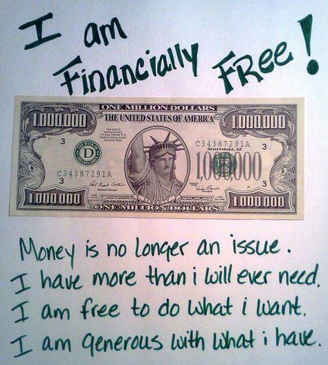 I Am Financially Free, Vision Boarding, Financially Free, Manifestation Miracle, Vision Board Manifestation, Motiverende Quotes, Wealth Affirmations, Manifestation Board, Positive Self Affirmations