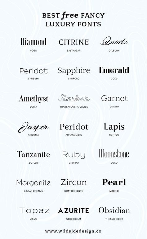 What if you want to make YOUR brand look high end? Here are some free luxury fonts in a variety of styles - serif, sans-serif and some high-end scripts. Kombinasi Font, Luxury Fonts, Typographie Logo, Alfabet Font, Inspiration Typographie, Typographie Inspiration, Design Alphabet, Schrift Design, Luxury Font