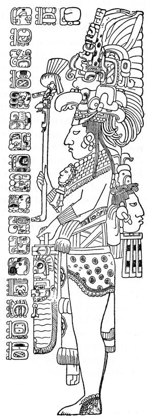 Maya (drawing of the Tzendale's Stela published by Herbert Spinden in 1913, based on Tozzer's original field sketches) Ancient Mayan Art, Maya Drawing, Mayan Tattoos, Mayan Symbols, Maya Art, The Lost City, Aztec Culture, Chicano Tattoos, Mayan Art