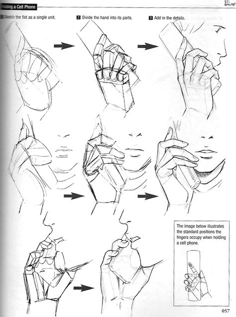 hands reference ศิลปะ Sugar Skull, Hand Holding Phone, Corak Menjahit, 그림 낙서, Hand Pose, Hand Drawing Reference, Hand Reference, 인물 드로잉, Poses References