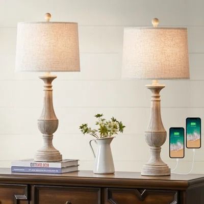 Table Lamps - Wayfair Canada Touch Lamps, Living Room Retro, Nightstand Lamps, Farmhouse Table Lamps, Rustic Table Lamps, Tall Table Lamps, Touch Table Lamps, Touch Table, Lamp Store