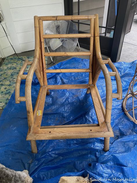 Upcycling, Bamboo Chair Makeover, Rattan Furniture Makeover, Bamboo Furniture Makeover, Cabot Australian Timber Oil, Bamboo Furniture Vintage, Vintage Bamboo Chairs, Bamboo Furniture Diy, Vintage Rattan Furniture