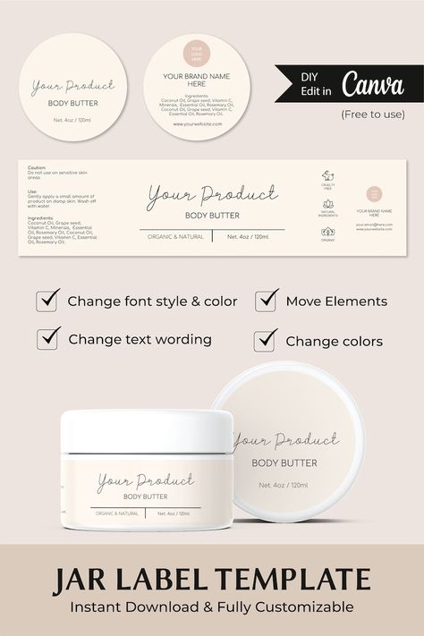 2024 Must Have Cosmetic Body Butter Label Templates Body Butter Packaging, Body Scrub Labels, Cosmetic Labels Design, Body Butter Labels, Coconut Essential Oil, Lip Balm Labels, Skin Washing, Skin Care Business, Natural Body Butter