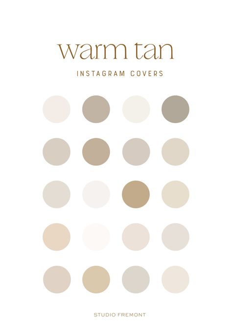 Warm Tan Neutral Instagram Highlight Covers Earthtone Pallete, Tan Instagram Highlight Covers, Instagram Highlight Covers Beige, Tan Instagram, Instagram Story Highlight Covers, Hex Color Palette, Instagram Story Highlight, Color Schemes Colour Palettes, Desain Signage