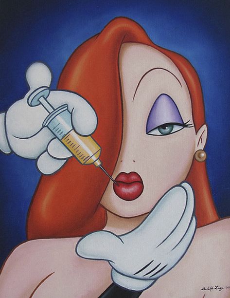 54 Controversial Illustrations Show Disney Characters Living In Modern Times Twisted Disney, Art Mini Toile, Jessica Rabbit Cartoon, Cartoon Kunst, Dark Disney, Roger Rabbit, Online Drawing, Jessica Rabbit, Art Disney