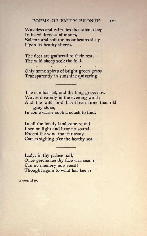 Charlotte Bronte Poems, Old Poems Poetry, Classic Poetry About Love, Classic Poems Literature Love, Old Poems About Love, Emily Bronte Poems, Bronte Poems, Brontë Sisters, Old Poetry