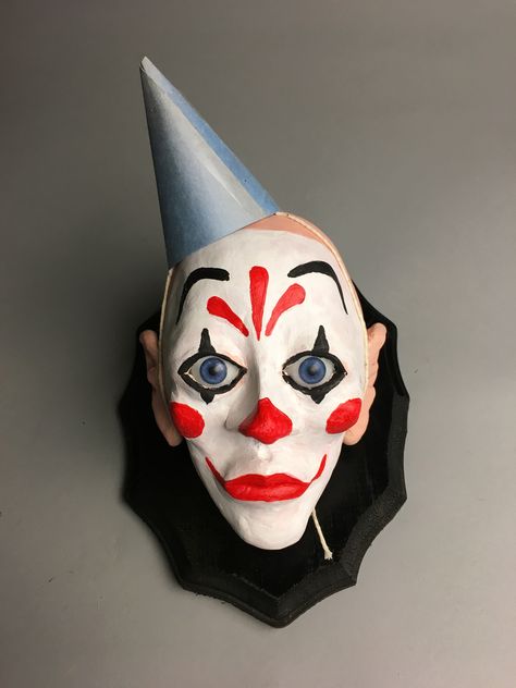 Clown Clay Sculpture, Clown Clay Art, Ceramic Toys, Clown Sculpture, Clown Art, Venetian Carnival Masks, Venetian Carnival, Creepy Stuff, Clown Faces