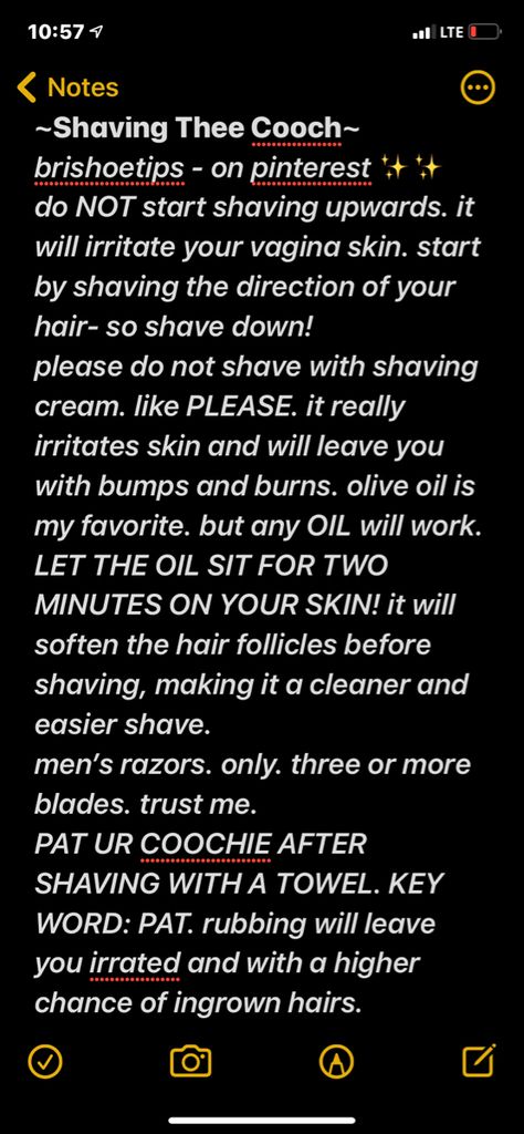 Self Care Shaving Tips, Good Things To Use To Shave Down There, Good Shaving Tips, Lady Hygiene Tips, Female Hygiene Tips Shaving, How To Get Ready For A Sneaky Link, Shaving Tips Down There For Women Products, V Care Tips, How To Take Care Of Your Down There