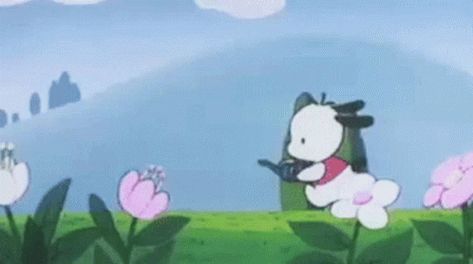 Pochacco Banner Gif, Pochacco Background Laptop, Sanrio Gif Wallpaper, Cute Banner Gifs, Notion Banner Gif, Sanrio Banner Gif, Pochacco Header, Pochacco Gif, Pochacco Banner