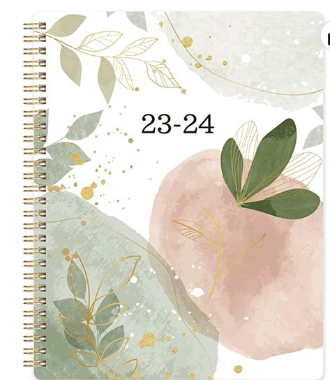 Planner 2023-2024 - July 2023 - June 2024, Academic Planner 2023-2024, 8" x 10" Weekly and Monthly Planner 2023-2024, Flexible Cover, Twin-wire Binding - Schedule Your Daily Work Well Weekly And Monthly Planner, Daily Planner Hourly, Lesson Plan Book, Teacher Lesson Planner, Floral Planner, Hourly Planner, Lesson Planner, Weekly Monthly Planner, Homeschool Planner