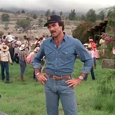 🌴 Magnum P.I. Look Book | S6E7 (1986) - No #thisainttexas , it’s the Big Island of Hawaii and Magnum’s got big Western style in this episode, which we’re gonna… | Instagram Mens Western Style, Mens Western, Magnum Pi, Big Island Of Hawaii, Tom Selleck, Island Of Hawaii, The Big Island, Kids Tv, Look Book