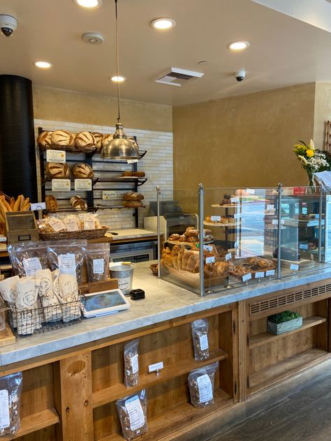 #french #coffee #coffeeshop #losangeles #bakery Vintage Bakery Aesthetic Cozy, European Bakery Interior, Deli Counter Display Ideas, Bakery Interior Design Pastry Shop, Rustic Bakery Interior, Boulangerie Patisserie Design, French Bakery Interior, Small Bakery Interior, Bakery Inside