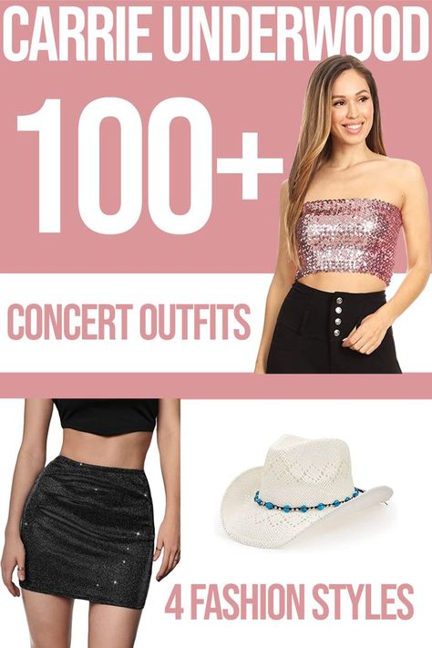 Need an outfit for a Carrie Underwood concert? We gathered over 100 cute, slick and stylish outfits, so you can create your ideal pretty and stunning concert ensemble! Carrie Underwood, Fashion Styles, Concert Outfits, Carrie Underwood Concert Outfit, Carrie Underwood Concert, An Outfit, Concert Outfit, Festival Fashion, Stylish Outfits