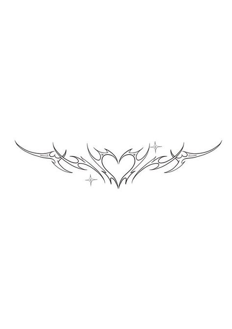 Minimalist Tattoo Lower Back, Zodiac Tramp Stamp, Dolphin Line Art Tattoo, Tramp Stamp Heart Tattoos, Back Tattoo Women Scattered, Butterfly Sigil Tattoo, Aesthetic Lower Back Tattoos, Trendy Tramp Stamp, Classic Tramp Stamp