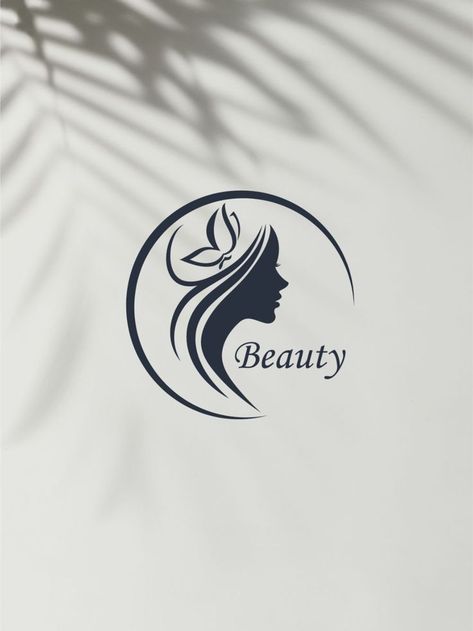 Beauty Spa Logo, Woman Face Silhouette, Hair Logo Design, Spa Logo Design, Makeup Logo Design, Business Branding Design, Hair Salon Logos, Flower Background Images, Fiverr Logo