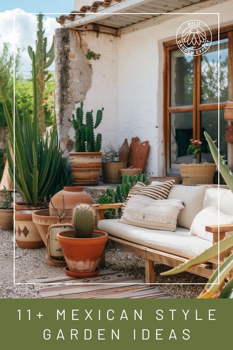 Mexican-style gardens, known for their relaxed, rustic charm, are gaining popularity. They feature bold colours, natural materials, and a festive atmosphere, transforming any outdoor space.

Whether you’re a fan of Mexican culture or just want a vibrant garden, adding Mexican elements is a great way to stand out. This guide will cover some key Mexican style garden ideas, helping you create your own enchanting space. Southwest Patio Decor, Mexican Garden Hacienda Style Patio, Mexican Pergola, Hacienda Style Patio, Mexican Garden Hacienda Style, Mexican Garden Ideas, Mexican Elements, Relaxed Rustic, Mexican Fan Palm