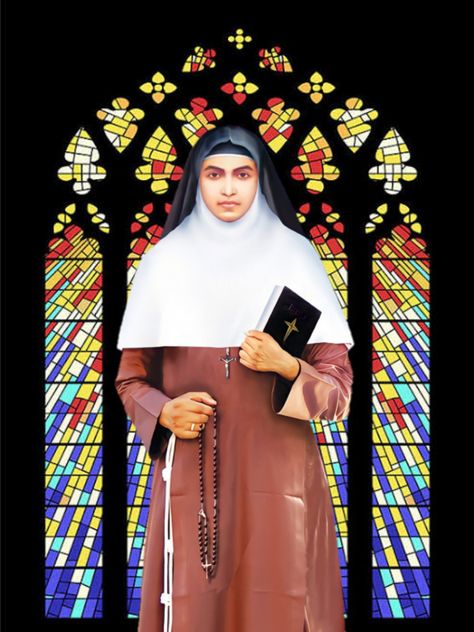 Alphonsa of the Immaculate Conception or Saint Alphonsa, christened at birth as Anna Muttathupadathu, was a nun and an educator by vocation. Saint Athanasius, St Alphonsa, St Athanasius, The Immaculate Conception, Jesus Photo, Immaculate Conception, Drawing Ideas, Christening, Nun Dress