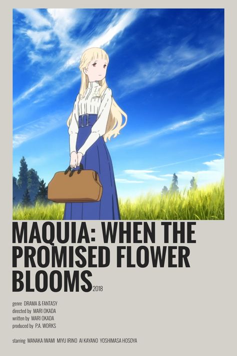 maquia: when the promised flower blooms minimalist anime poster Anime Maquia, Maquia Anime, Anime Recomendation, Maquia: When The Promised Flower Blooms, Maquia When The Promised Flower Blooms, When The Promised Flower Blooms, Minimalist Anime Poster, Miyu Irino, Posters Anime